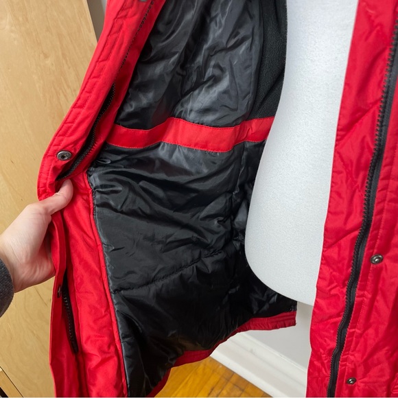 Madden Girl Red Parka Hooded Fur Winter Jacket - Picture 9 of 10